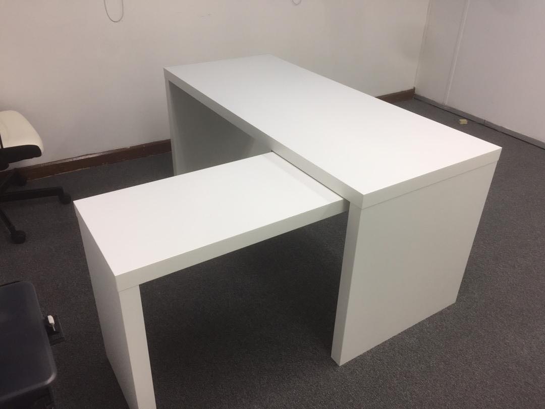 Ikea Malm desk with pullout panel, Furniture & Home Living, Furniture