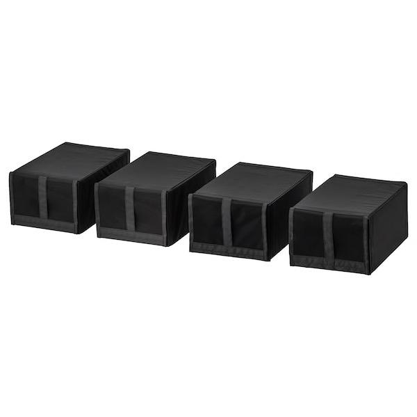 10 x IKEA Skubb shoe box black Furniture Home Living Home Improvement Organisation Storage Boxes Baskets on Carousell
