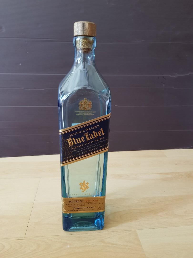Johnnie Walker Blue Label Box with Empty Bottle, Everything ...