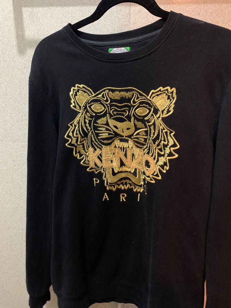 Kenzo Gold Embroided Pullover, Men's 