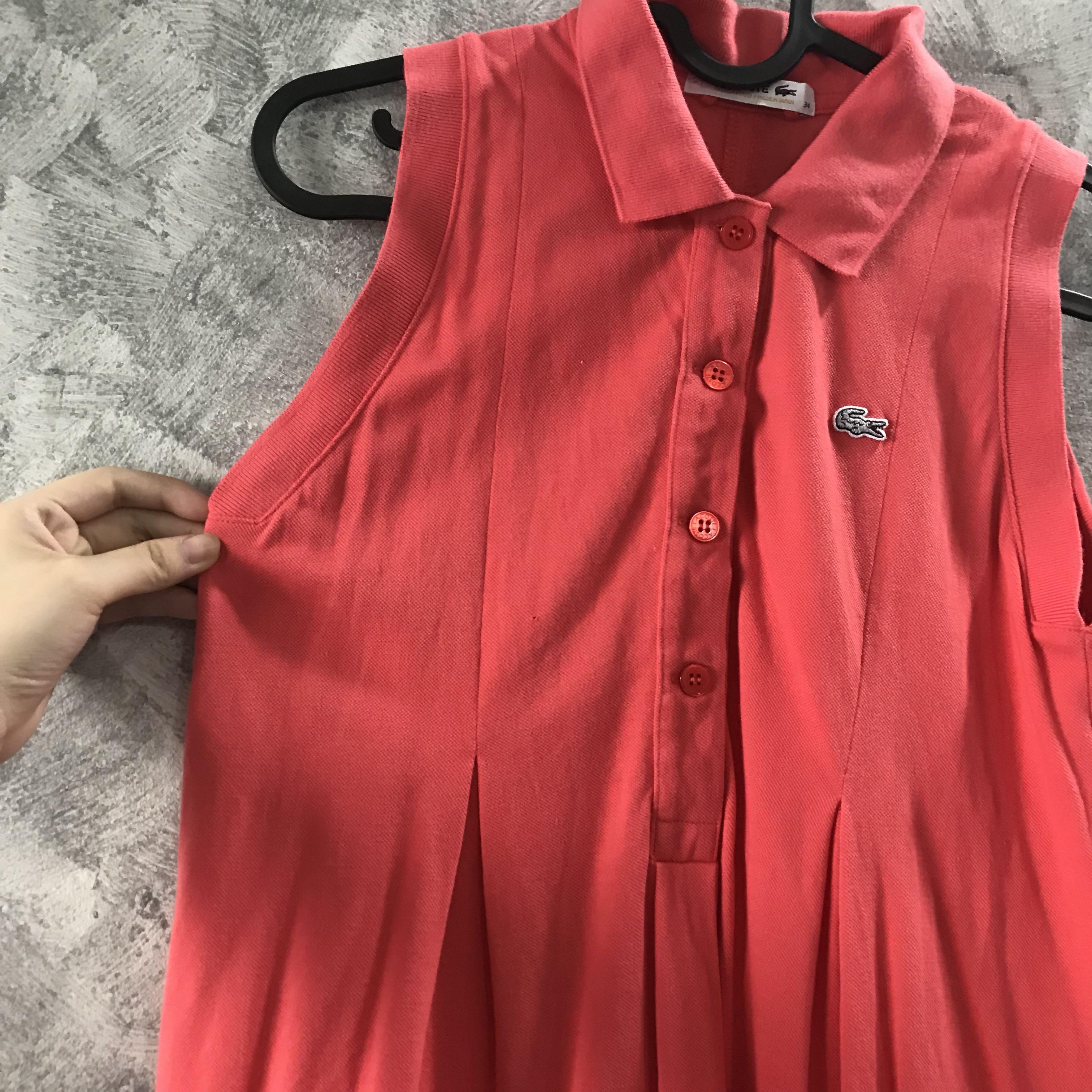 Lacoste sleeveless sale polo dress