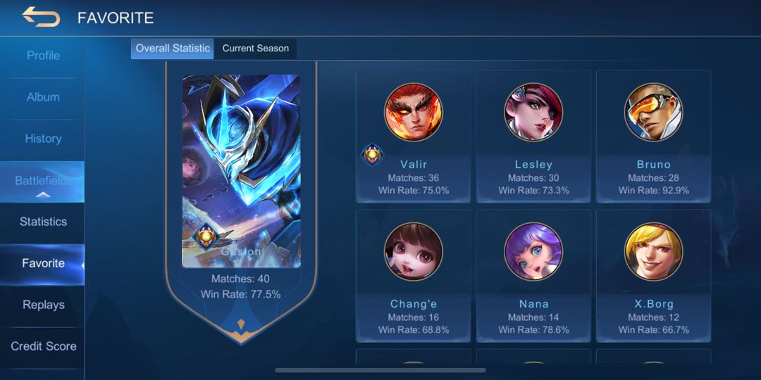 *steal* LEGEND gusion skin Mobile Legend Account, Video Gaming, Gaming