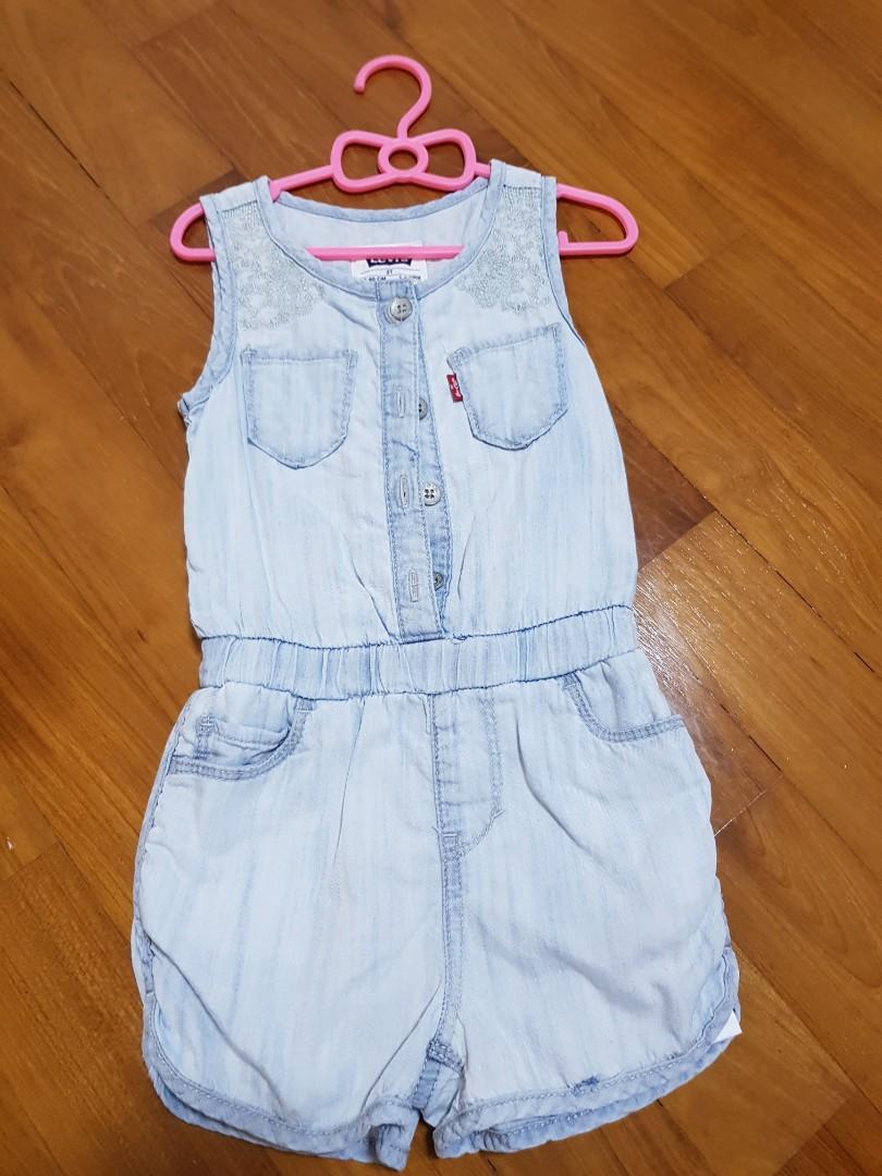 levis romper baby