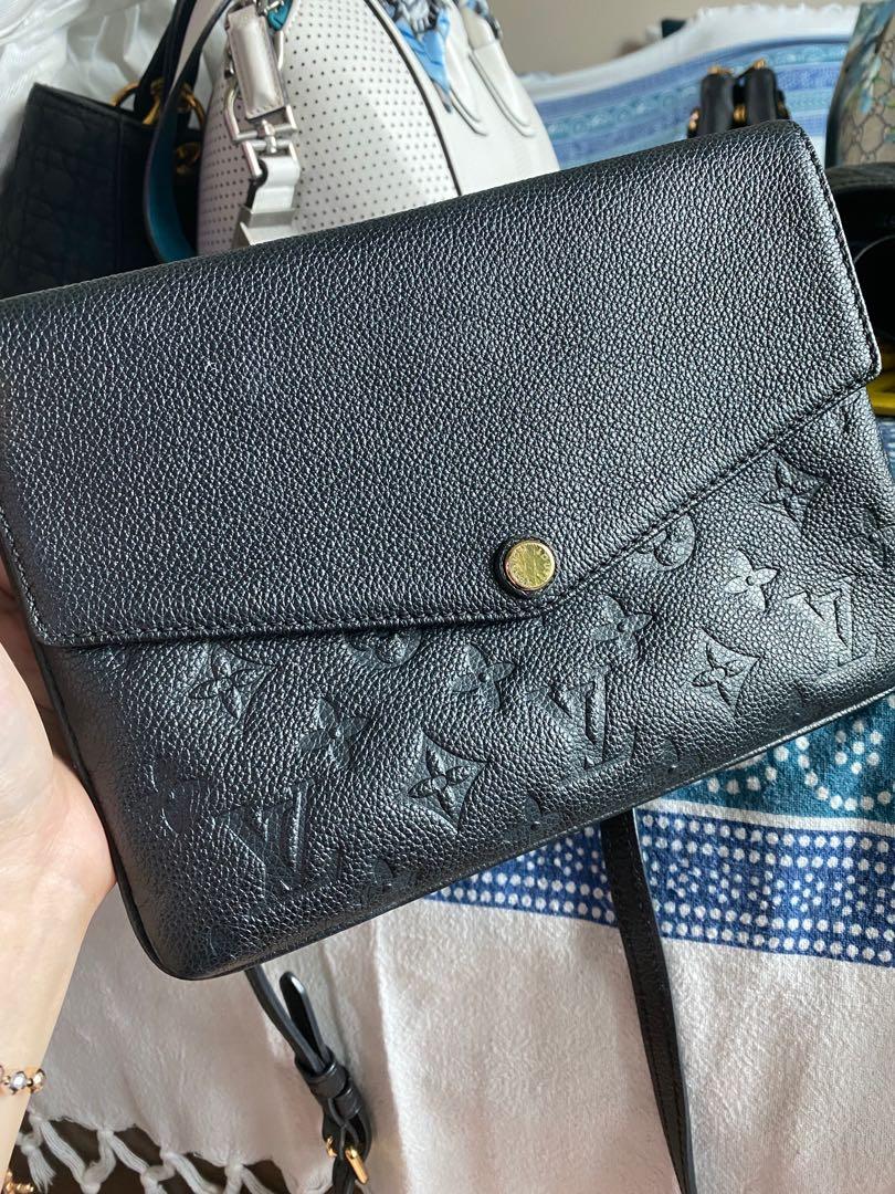 Louis Vuitton Twice Twinset Noir Black Monogram Empreinte Leather, Luxury,  Bags & Wallets on Carousell