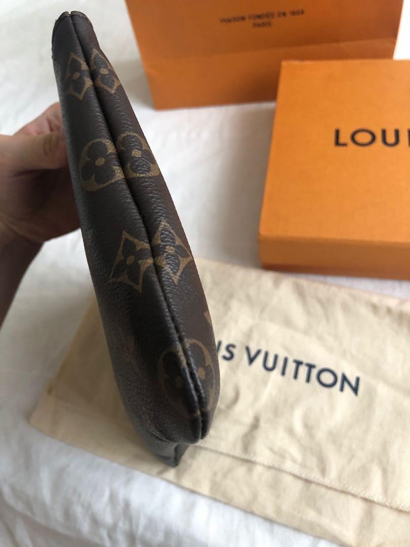 Louis Vuitton Brown Monogram Canvas Etui Voyage Pm Pouch – On Que Style