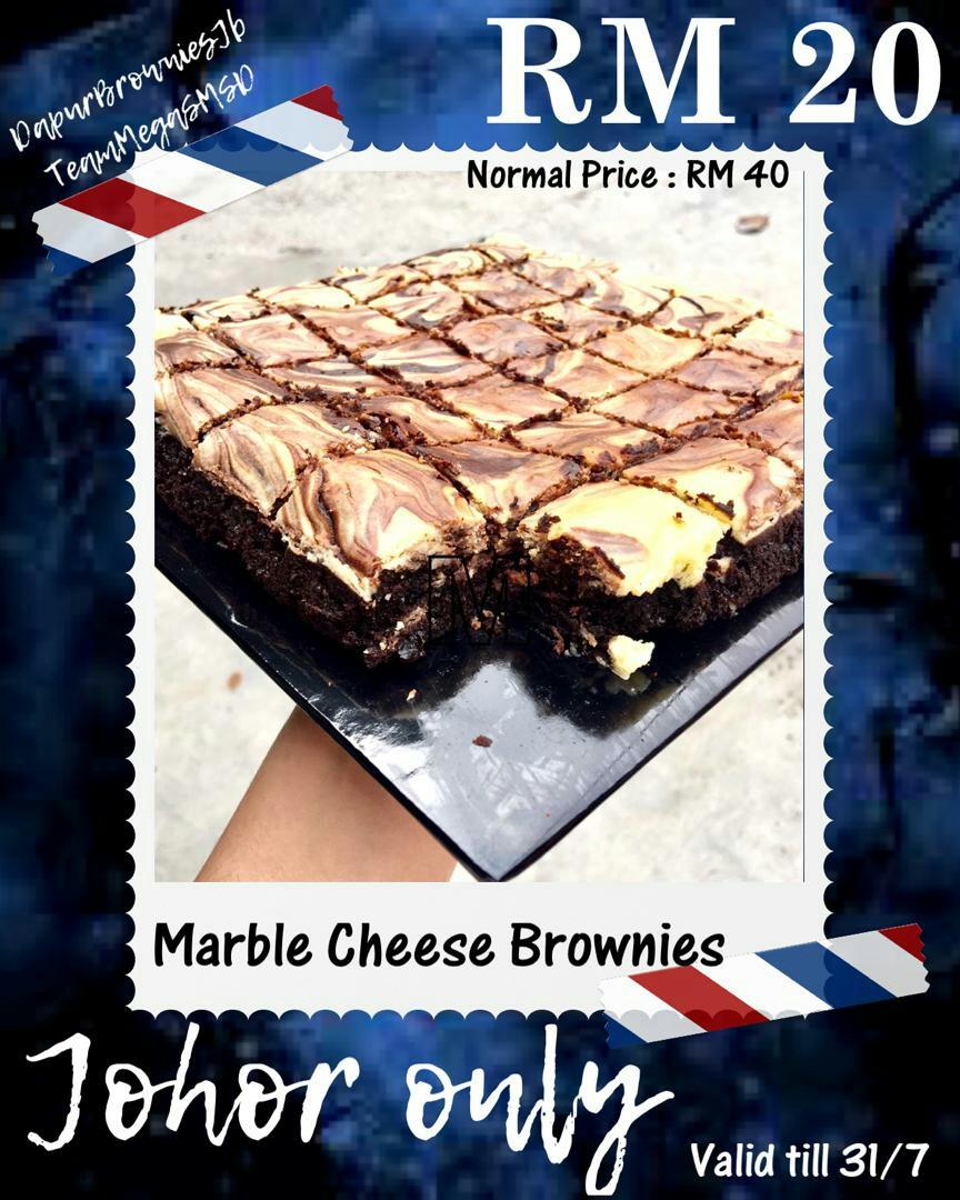 Marble Cheese Brownies Food Drinks Baked Goods On Carousell