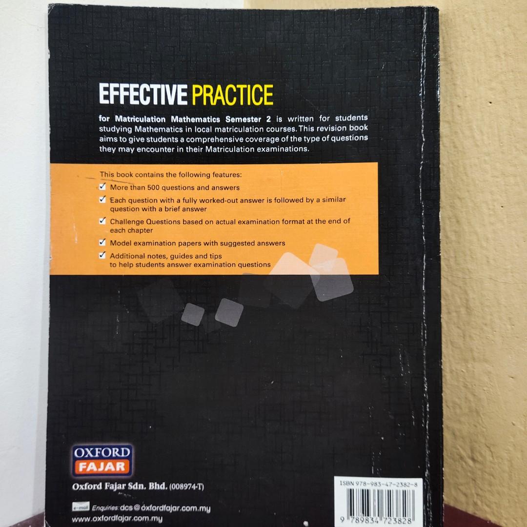 Mathematics Sem 2 For Matriculation Science Stream Textbooks On Carousell
