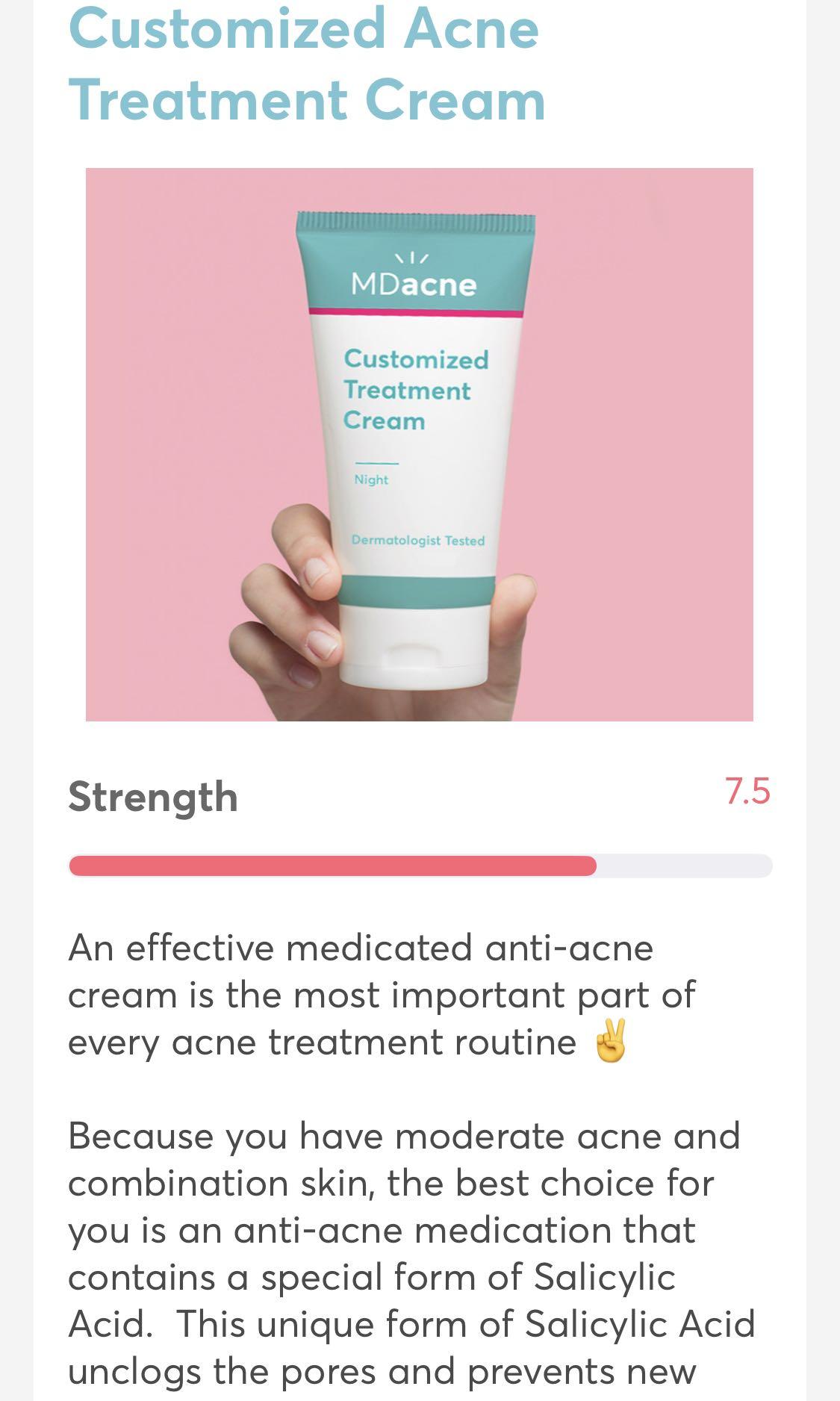 md acne cream