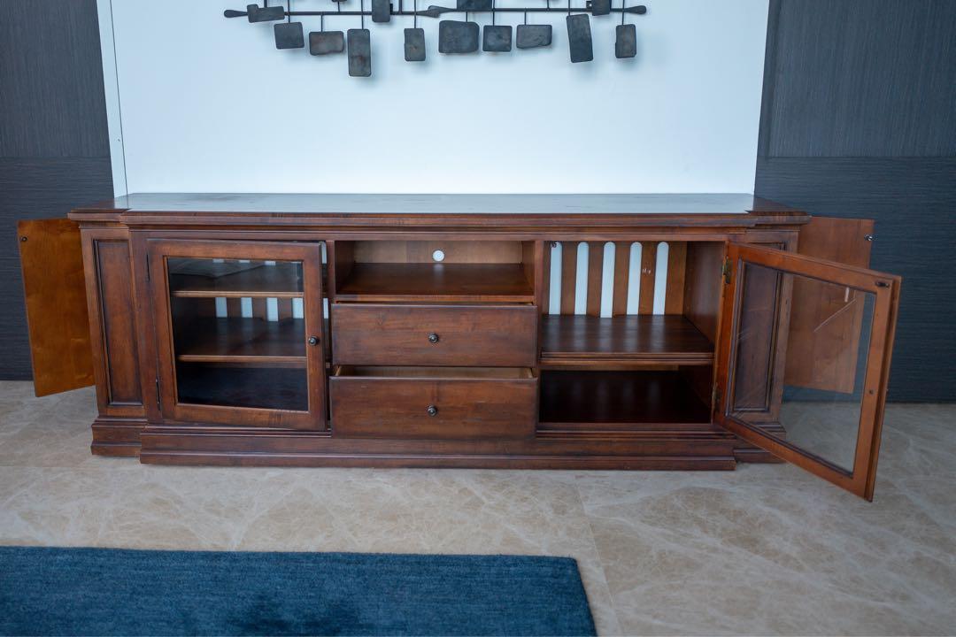 Ethan allen media cabinet hot sale