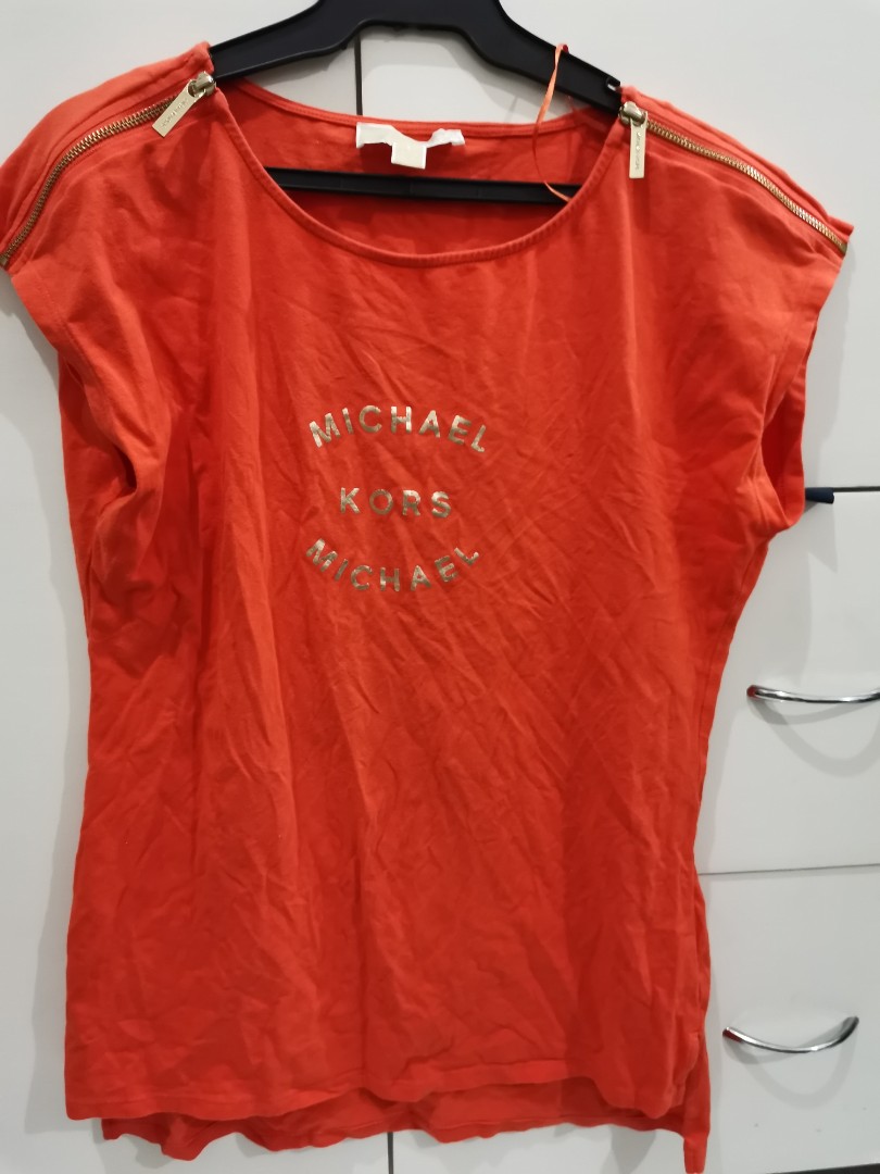michael kors shirts orange