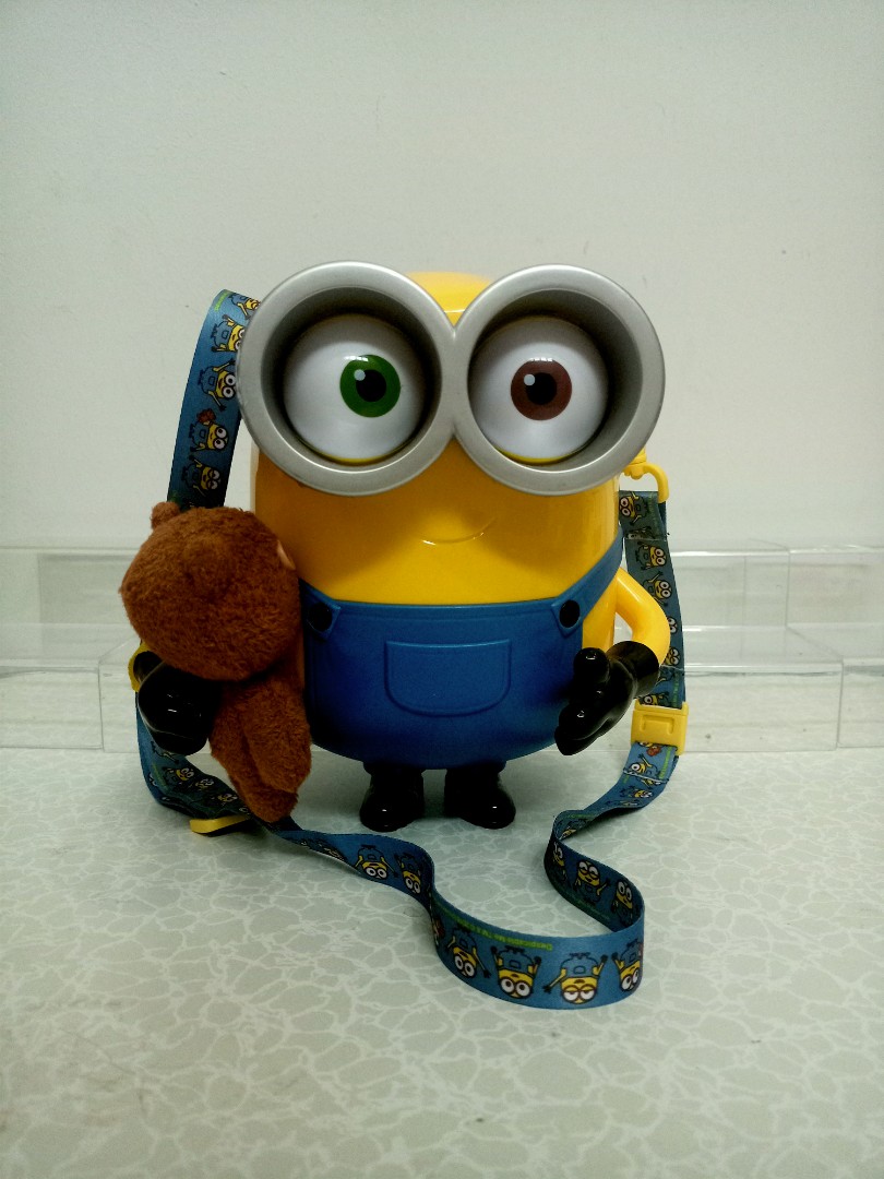 Minion Bob Tim Popcorn Bucket Figure Together Forever Ver Usj Japan Collectibles Trinity Opc Animation Art Characters
