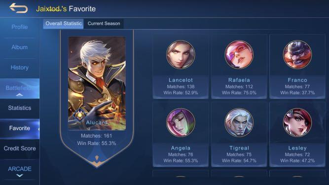 Mobile Legend Account Lance Epic Royal Matador Video Gaming Video Games On Carousell