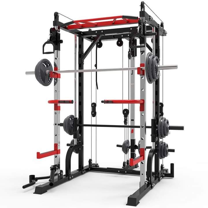 Smith machine with adjustable cables store