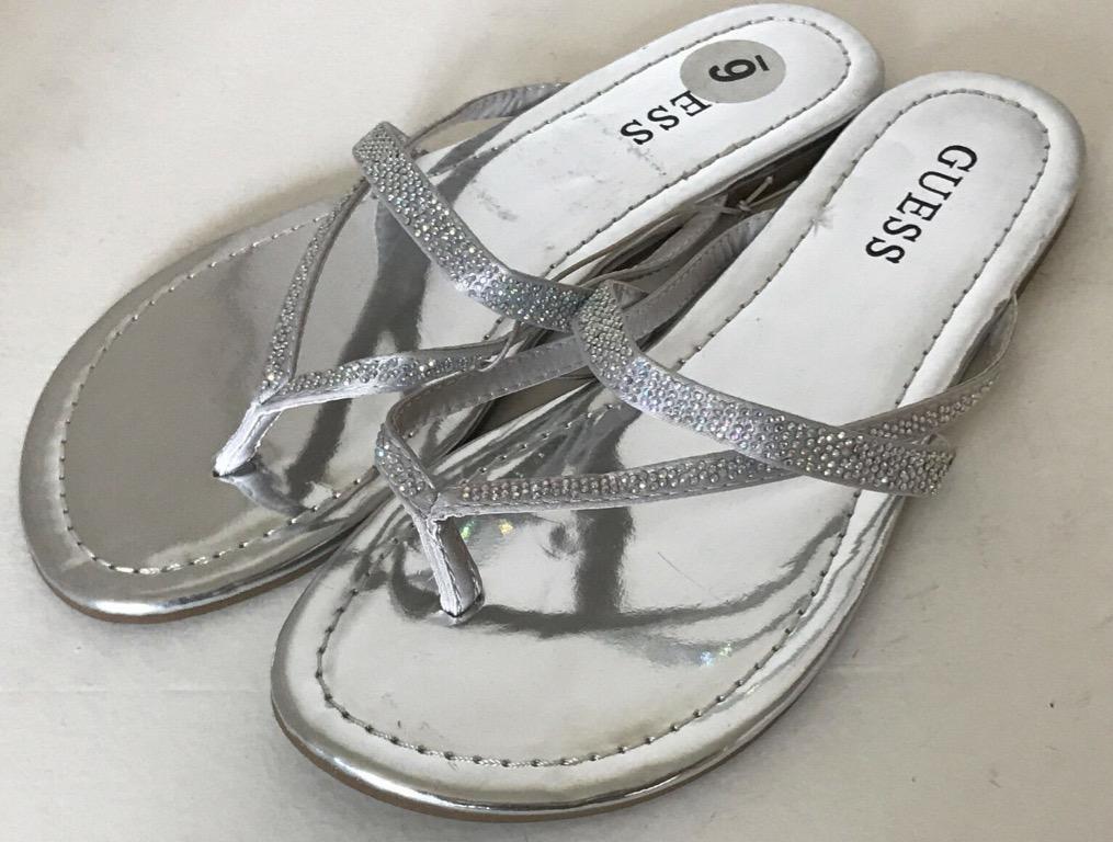 Guess sandals hotsell with rhinestones