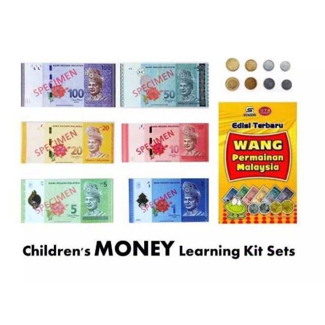 New Set Wang Permainan Ringgit Malaysia Children Money Learning Kit Education Play Games Books Stationery Stationery On Carousell