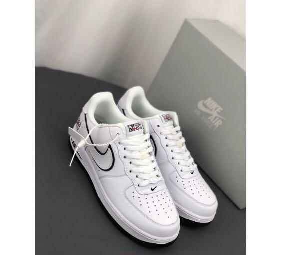 Air force 1 low online 7 black white swoosh