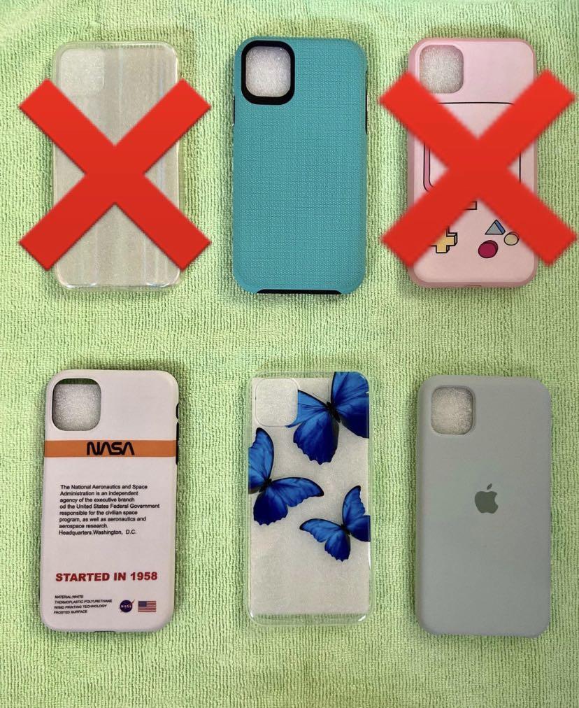 ONHAND IPHONE 11 CASES (Category: Cases & Sleeves) located in Makati City. Submitted by iamportopau (Listing ID 1015540938, Image 2). Description: ONHAND IPHONE 11 CASES - FOR SALE‼️ 1. Ribbon Casetify (inspired) - Php600 ❌ 2. Dogs Casetify (inspired) - Php450 ❌ 3. Forever Young Casetify (inspired) - Php700 ❌ 4. Coca-Cola Casetify (inspired) - Php400 ❌ 5. Clear Case - Php100 6. Green Hard Case - Php350 ❌ 7. Pink Soft Case - Php200 8. NASA Case - 