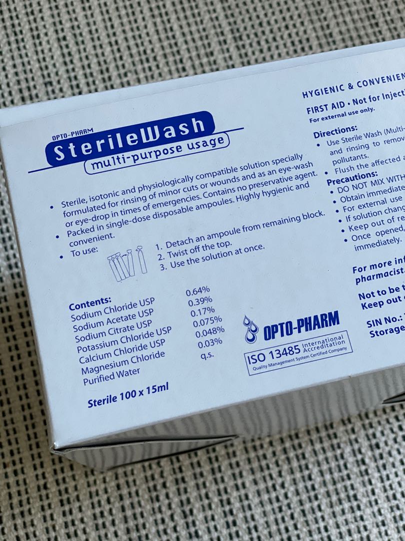 Opto-pharm Sterile Wash 15ml