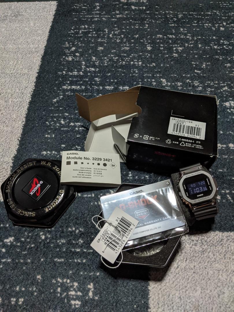 Original Casio G Shock Gm 5600 1 Petak Besi Men S Fashion Watches On Carousell