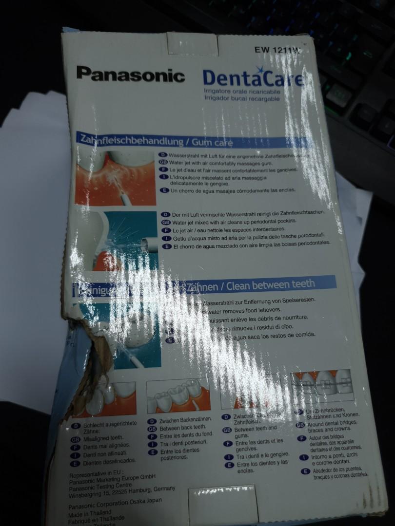 Panasonic EW1211 Rechargeable Dental Oral Irrigator with 2 Water Jet