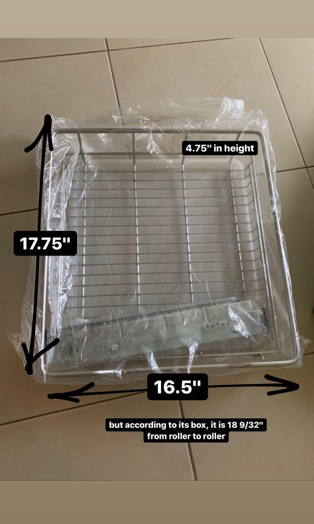 Perfect Kitchen Pull-out Basket with Drip pan included, Furniture