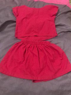 Pokoks baby shirt & skirt 3-6 months