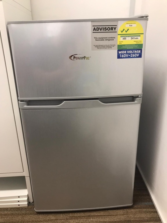 PowerPac 71L 2 Door Mini Bar Fridge with Freezer PPF85 TV