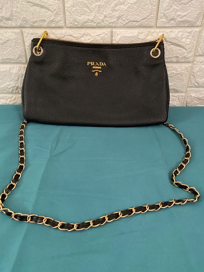 prada leather sling bag