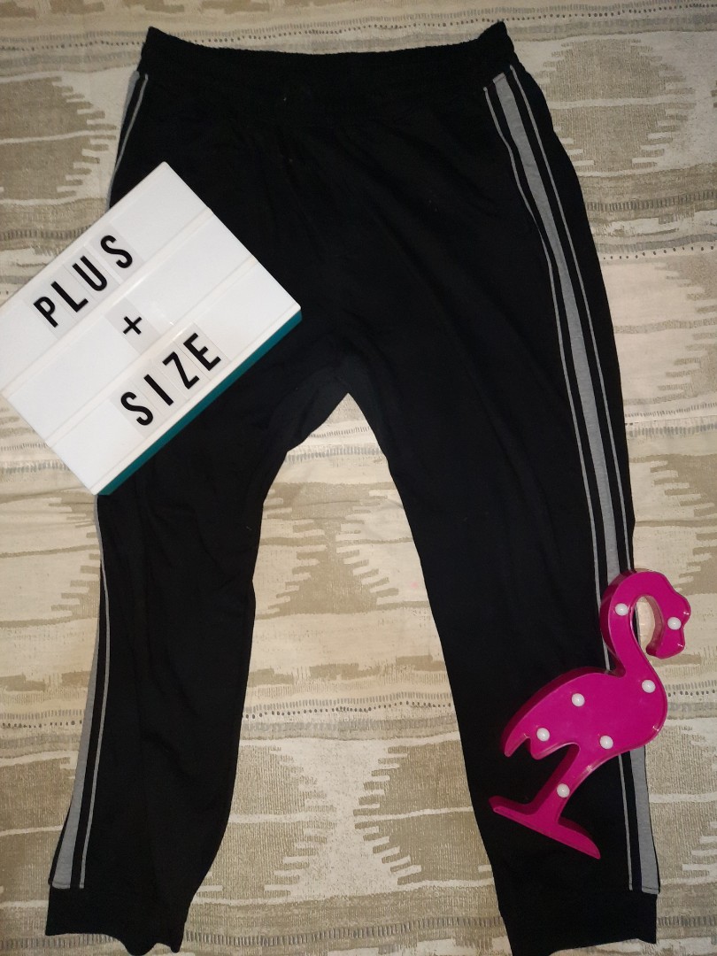 plus size black sweatpants