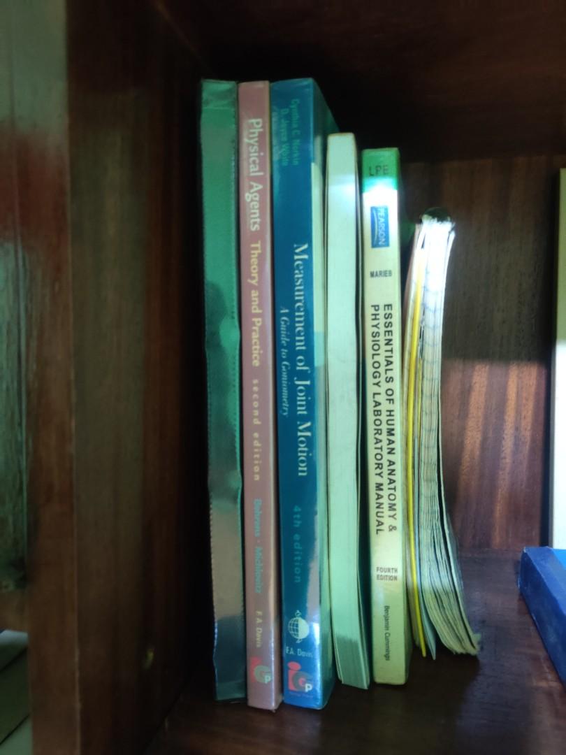 PT BOOKS FOR SALE (Category: Textbooks) located in General Trias. Submitted by jnt00 (Listing ID 1022620562, Image 2). Description: Here are the available books. Some with minimal/no highlights. Buy in bundle for discounts. PM for details 😁 O'Sullivan 5th ed - SOLD Braddom 4th ed - 1,200 Brunnstrom 6th ed - 1,000 Hislop 8th ed - 450 Electrotherapy: evidence-based practice 12th ed - 500 Behrens 2nd ed - 350 Goodman 4th ed - 400 Brashear 10th ed -
