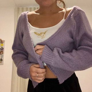 Blue Argyle Cardigan On Carousell