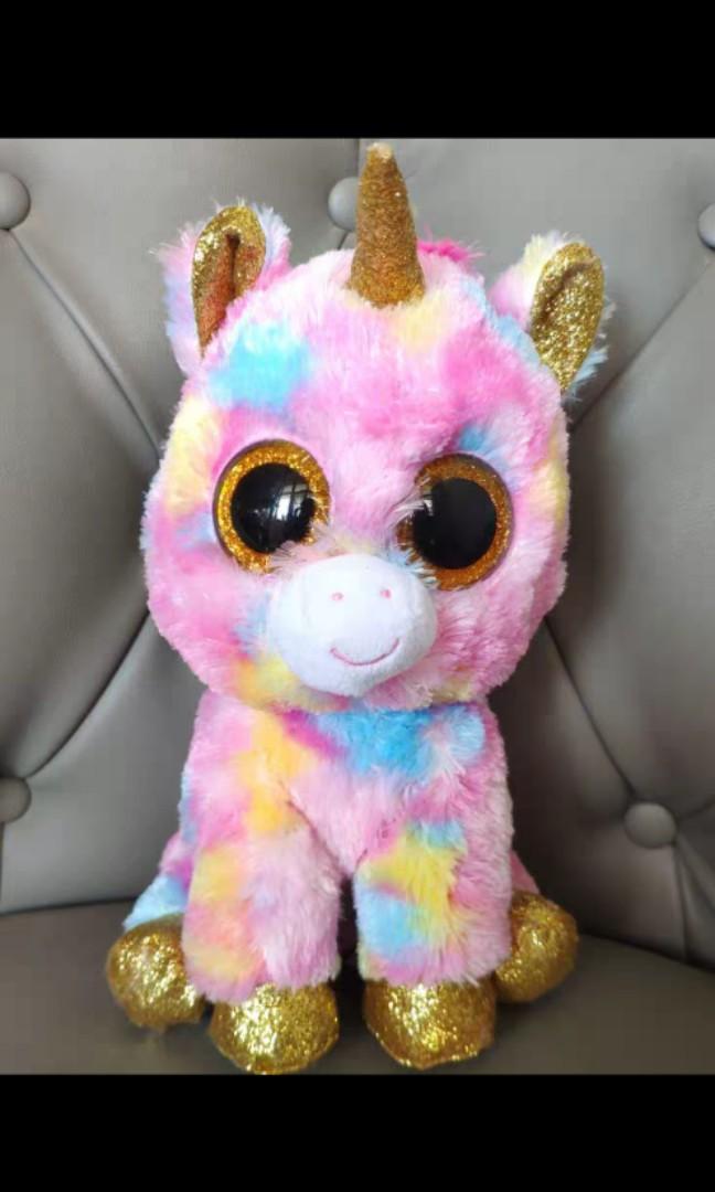 large ty unicorn stuffed animal