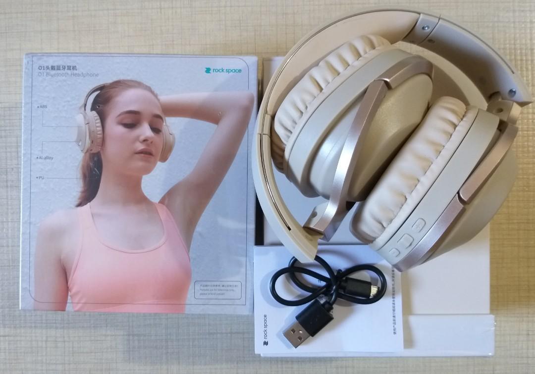 Rock space 01 hotsell bluetooth headphone specs