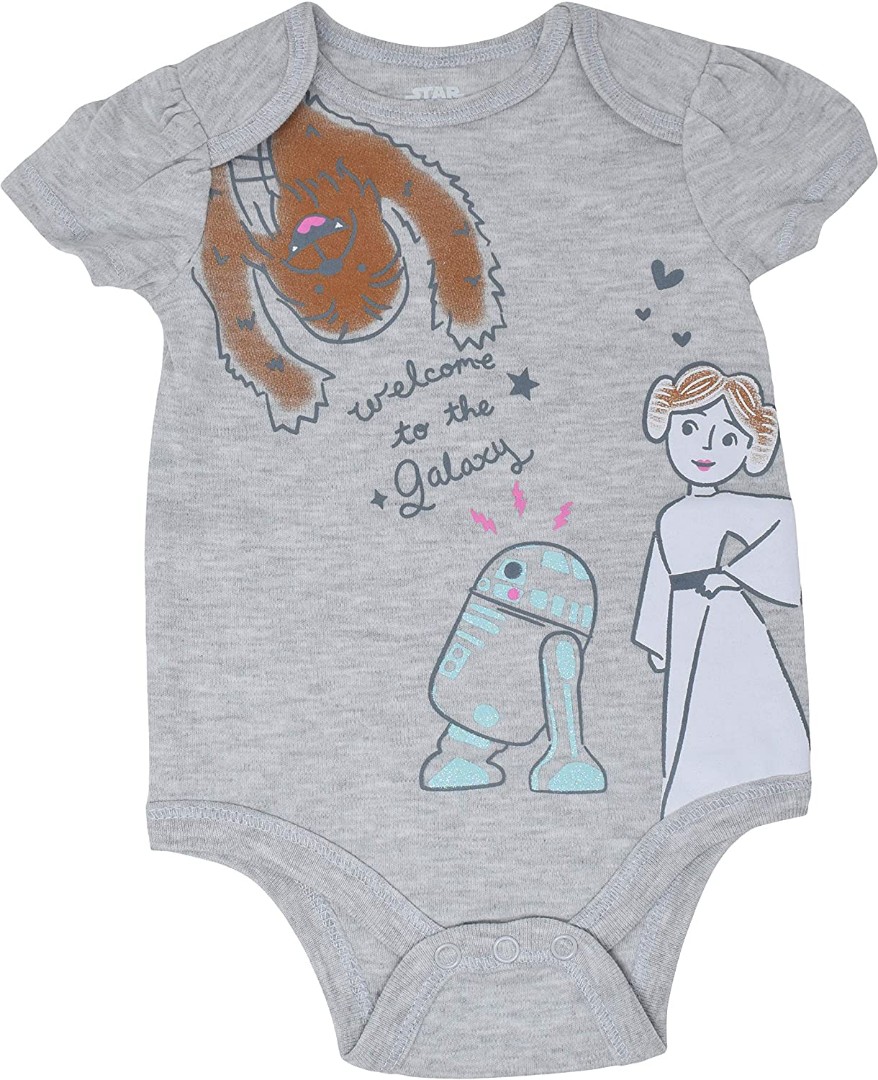 baby girl star wars romper