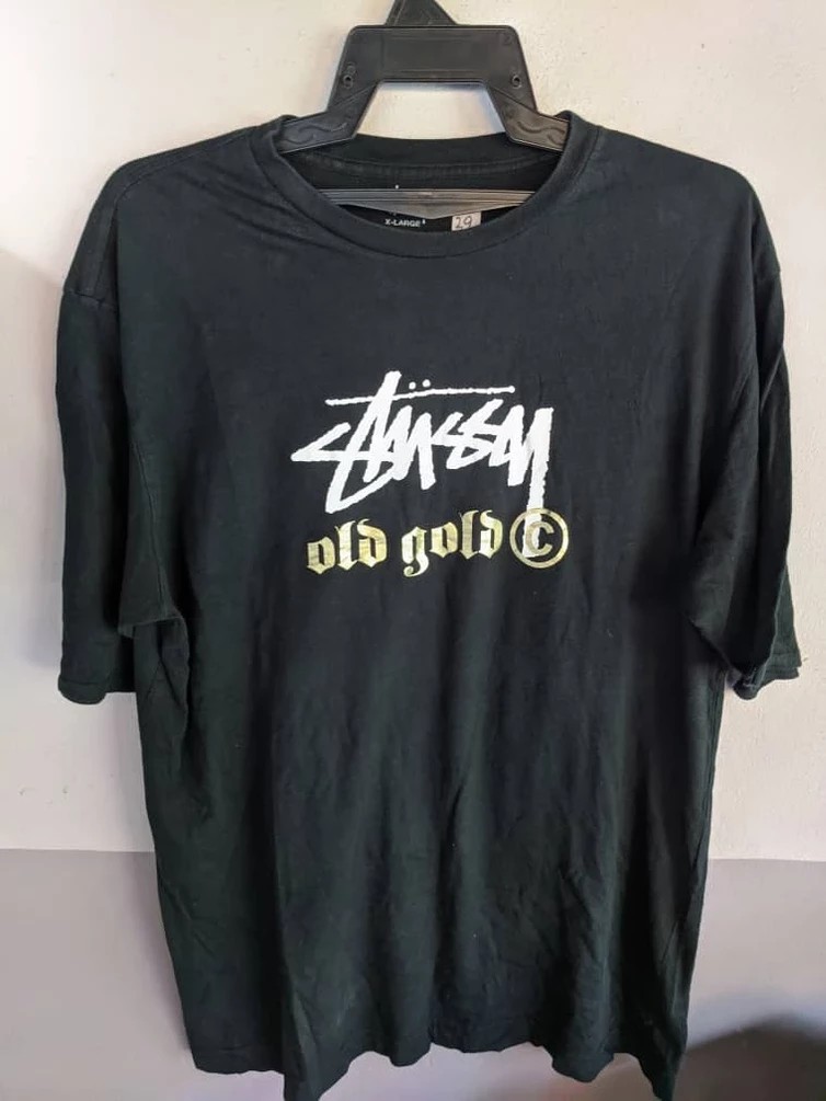 stussy old gold, Men's Fashion, Tops & Sets, Tshirts & Polo Shirts