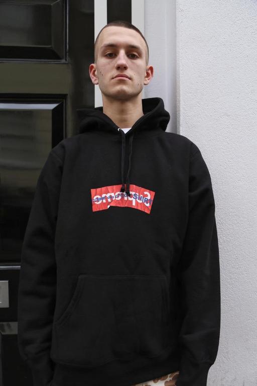 Cdg supreme bogo hoodie on sale