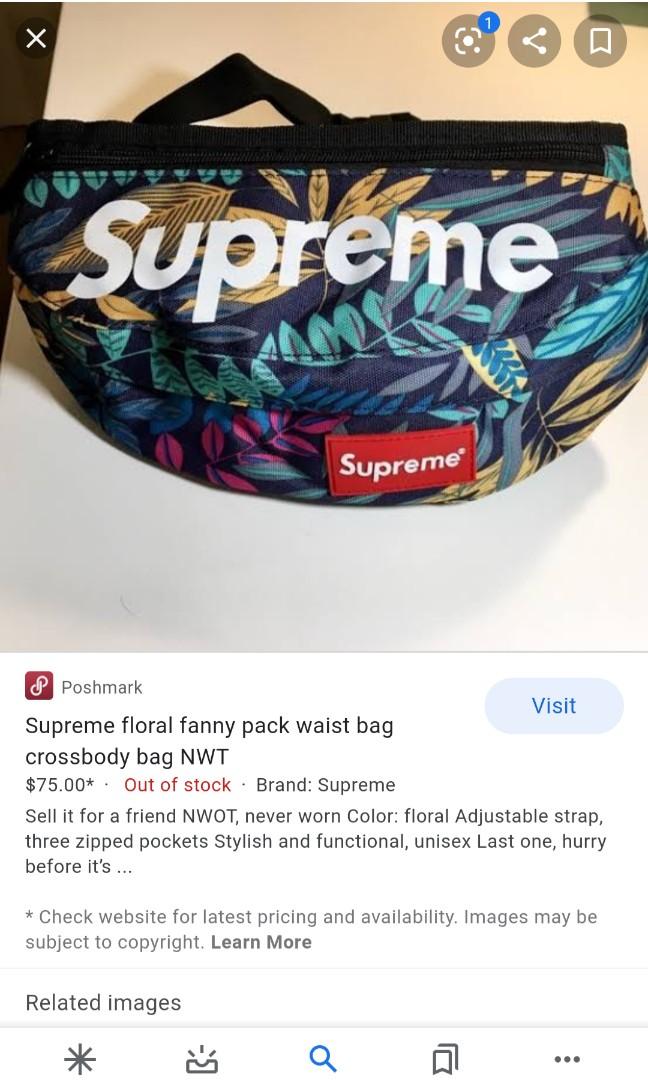 Supreme, Bags, Supreme Floral Fanny Pack Waist Bag Crossbody Bag