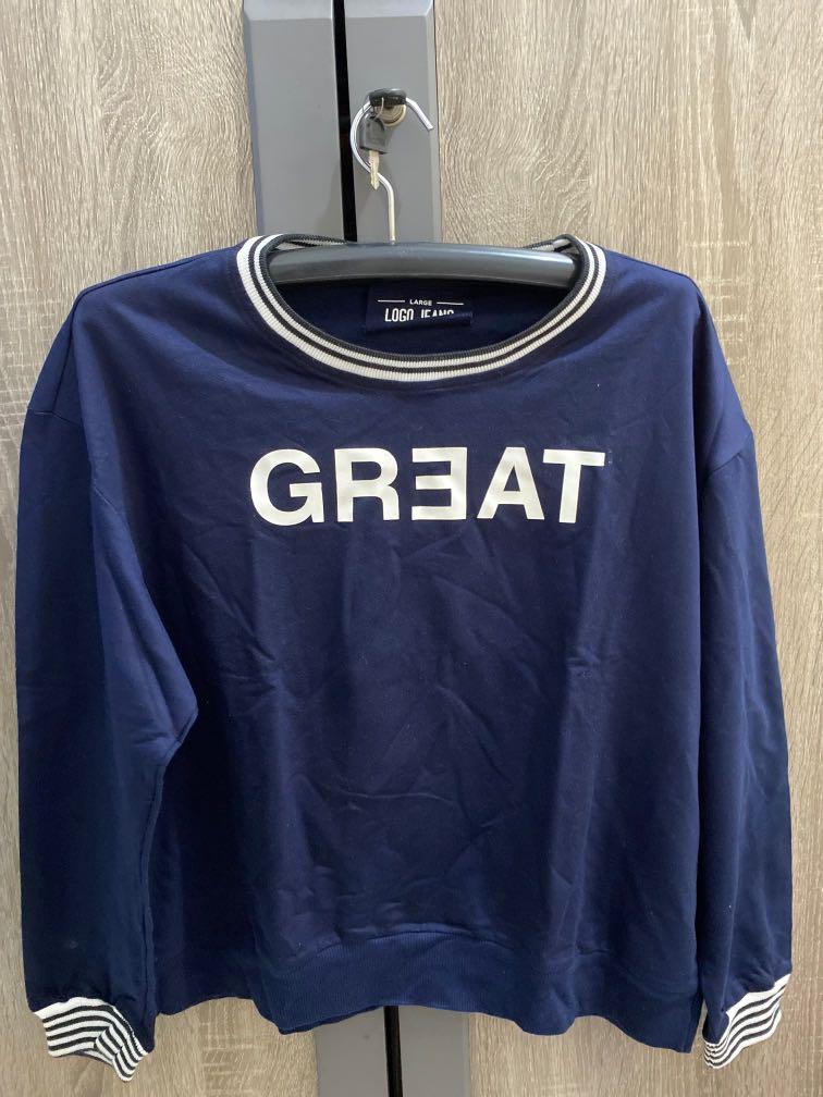 Logo deals jeans sweater