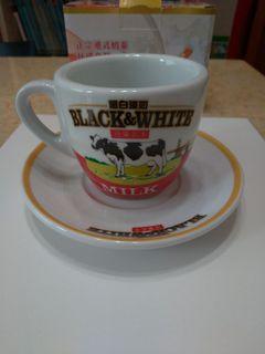 Teacup set - Black&Whites Evaporated Full Cream Milk .