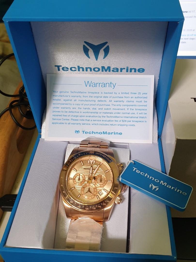 Technomarine Rosegold watch Unisex Luxury Watches on Carousell
