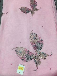 Tudung Bawal Airis Premium (Corak butterfly)