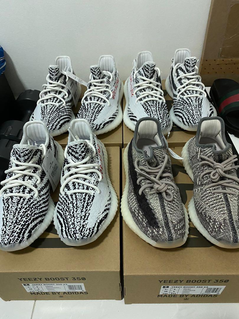 Yeezy new arrivals zebra 8.5