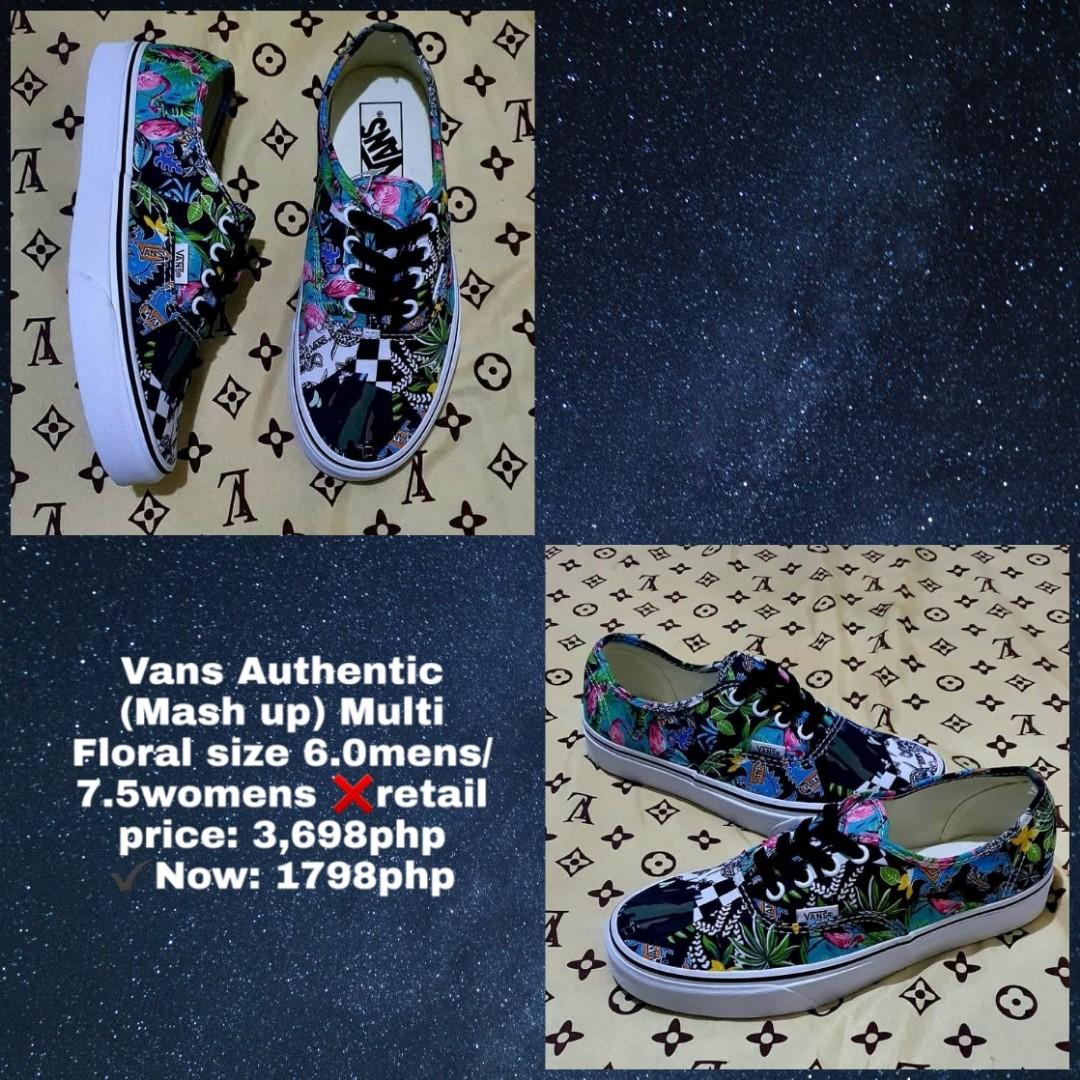 Vans.Authentic(Mash up) Multi Floral 