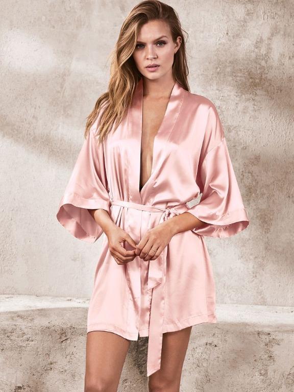 Victoria's Secret Satin Kimono Robe, Women's Fashion, New Undergarments