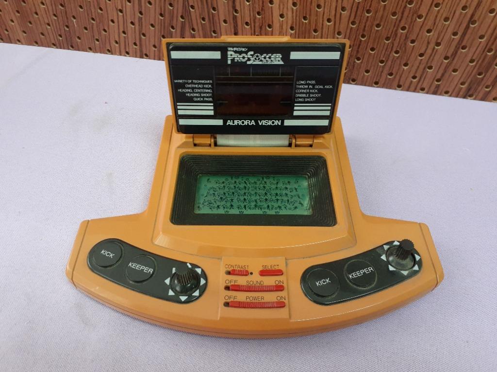 Vintage 1985 Bandai Flip-up Pro Soccer LSI Electronic Game Japan 可雙打足球 ...