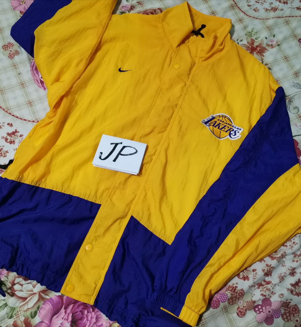 Vintage Nike Lakers Track Jacket Jordan Lebron Adidas Sports Athletic Sports Clothing On Carousell