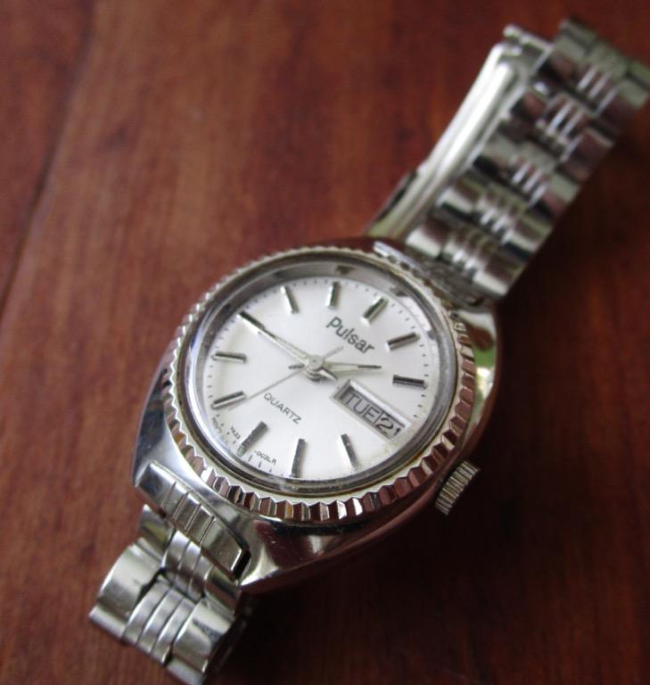 Pulsar day date watch on sale