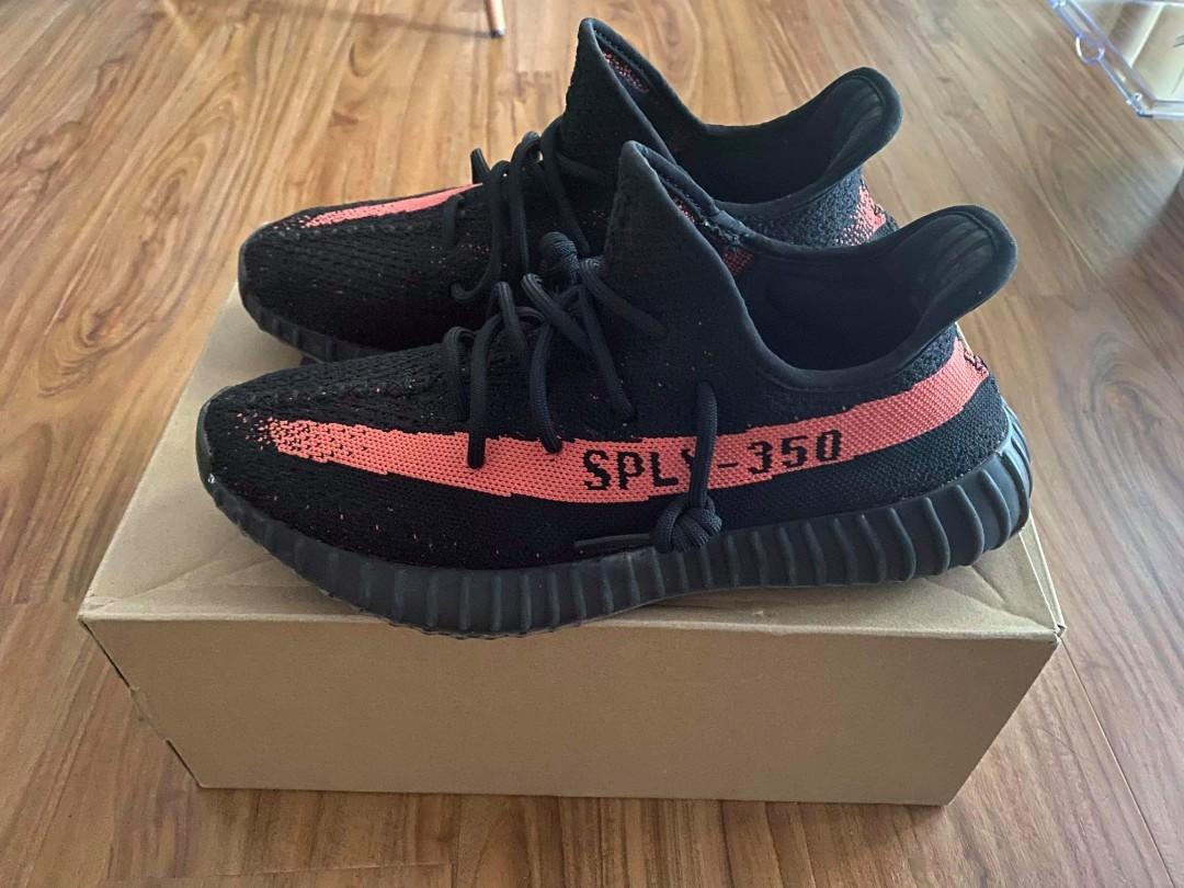 Red stripe yeezy v2 outlet