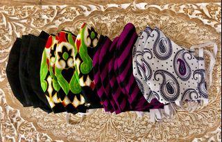 100% Cotton Reusable Face Masks 2 ply Handmade + Breathable + Washable
