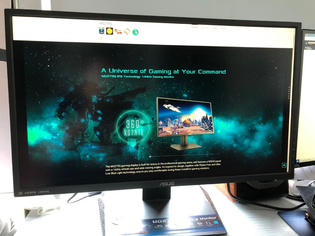 27 Monitor Asus Mg279q Ips 144hz Gaming Monitor Electronics Computers Others On Carousell